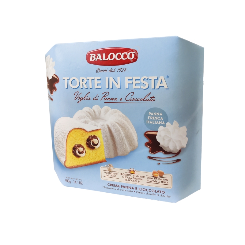 Balocco Torte In Festa Panna E Cioccolato 400g