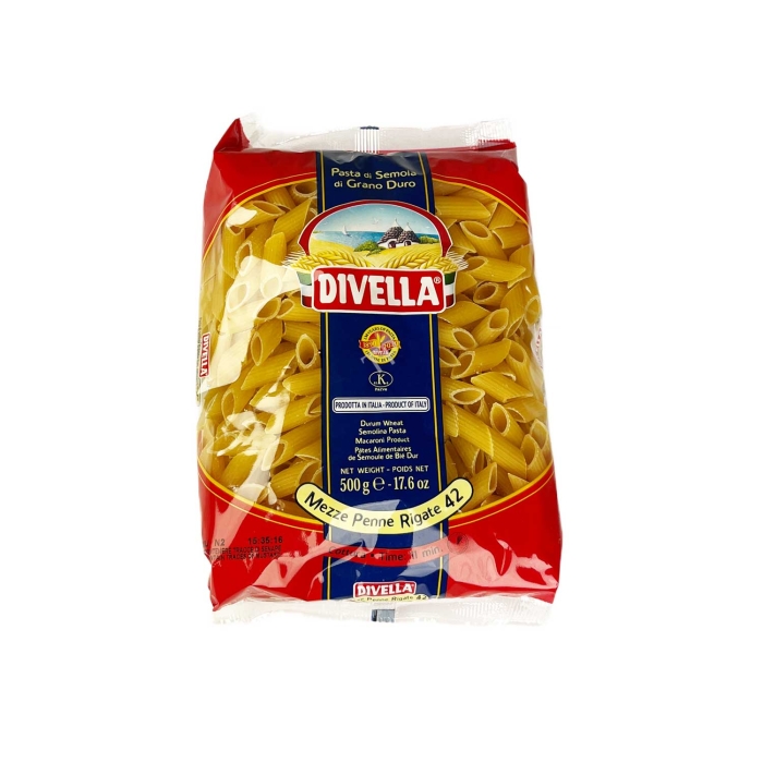 Divella Mezze Penne Rigate No. 42 Pasta 500g