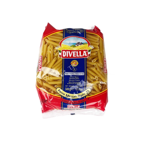 Divella Penne Mezzani Rigate No. 23 Pasta 500g