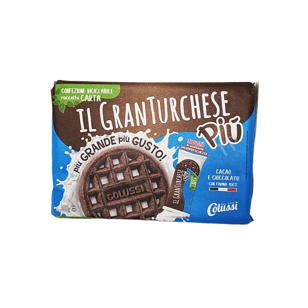 Colussi Biscotti Gran Turchese Pi&ugrave; Cacao 300g