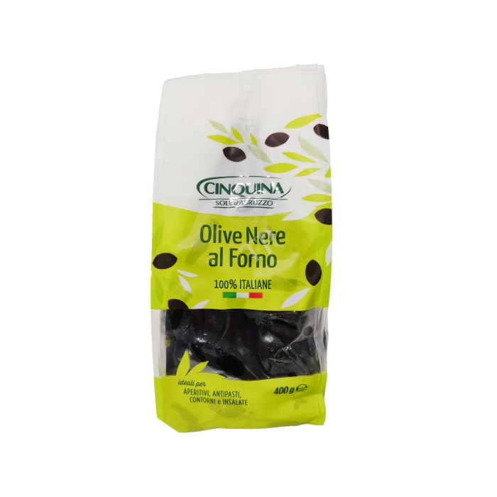 Cinquina Olive nere al Forno 400g