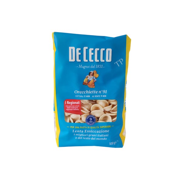 De Cecco Orecciette No. 91 Pasta 500g